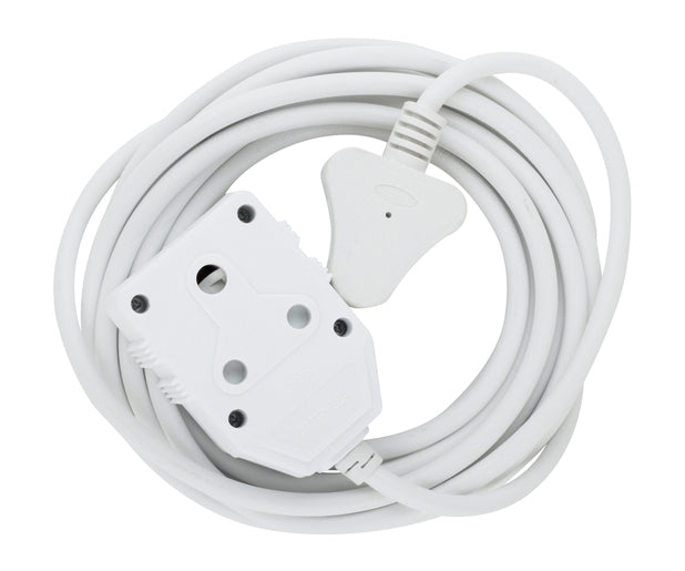 5m 10A Extension Cord with Double Coupler