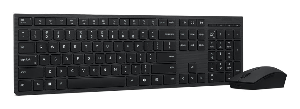 LENOVO Wireless Professional Rechargeable Combo|US English|AES Encryption|2.4Ghz Unified Dongle & Dual Blutooth|3yr Carry In