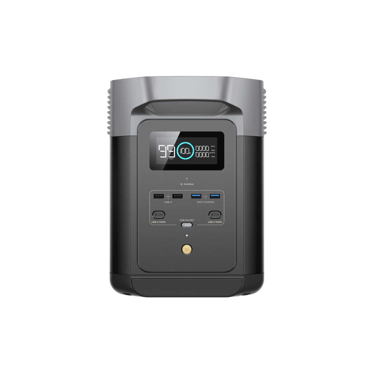 ECOFLOW Delta 2 Lithium (LiFePo) Portable Power Station - 1800W Output; 1024Wh LFP Battery; 500W Solar charger - SA socket.