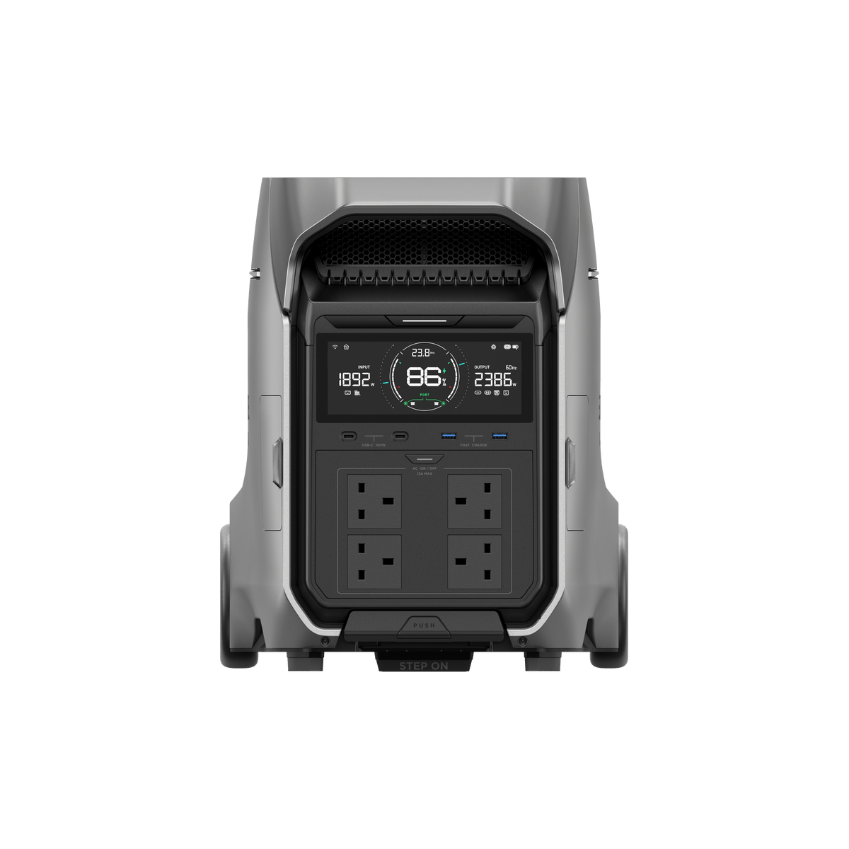 ECOFLOW DELTA PRO 3 Portable Power Station - 4000W Output; 4000 Wh Battery; 1600W HV +1000W LV Solar charger -SA socket