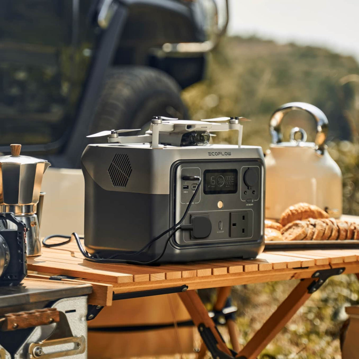 ECOFLOW RIVER 2 MAX Portable Power Station 512Wh battery 500W output 220W Solar Charger - SA Socket
