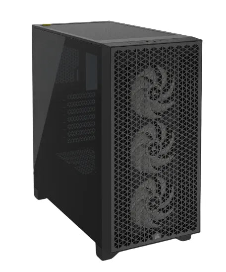 3000D RGB AIRFLOW Black Mid-Tower PC Case; 2x 3.5'' |  2x 2.5'' Drive Bays; Up to 360mm Radiator compatible; 3x 120mm fan incl