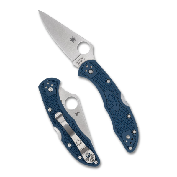 Spyderco Delica 4 Cobalt Blue FRN CPM SPY27 PlainEdge (C11PCBL)