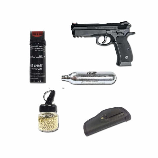 ASG SP01 Shadow BB Pistol With Pepper Spray Combo