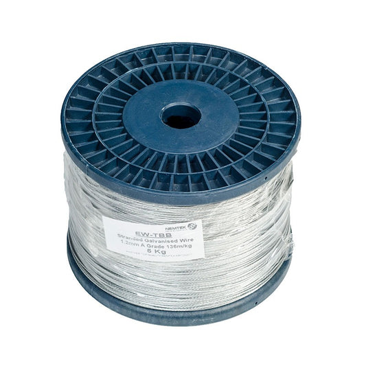 Braided Wire – Galvanised 1.2mm / 5Kg Reel 1 (old)