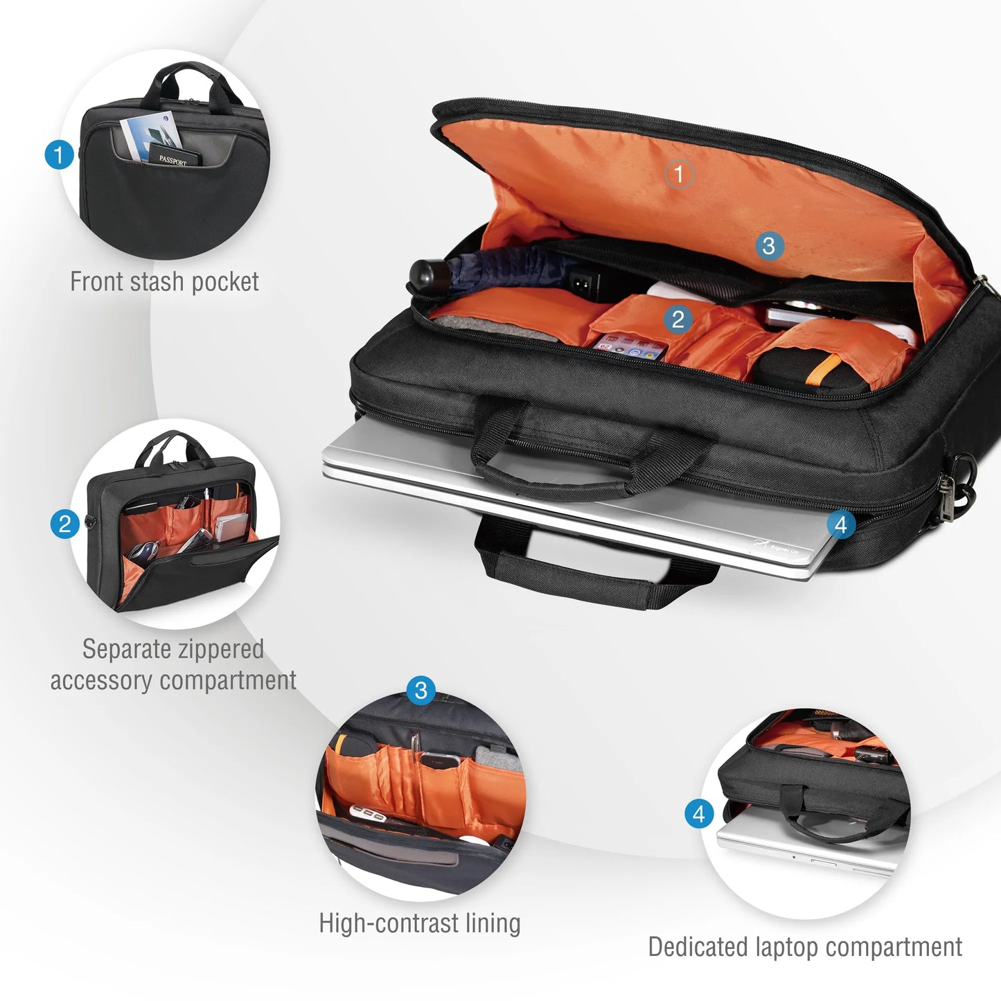 EVERKI EKB407NCH17 ADVANCE 17.3'' NOTEBOOK BRIEFCASE BAG