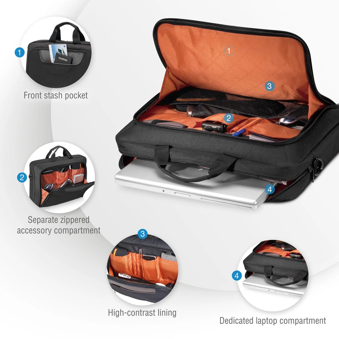 EVERKI EKB407NCH18 ADVANCE 18.4'' NOTEBOOK BRIEFCASE BAG