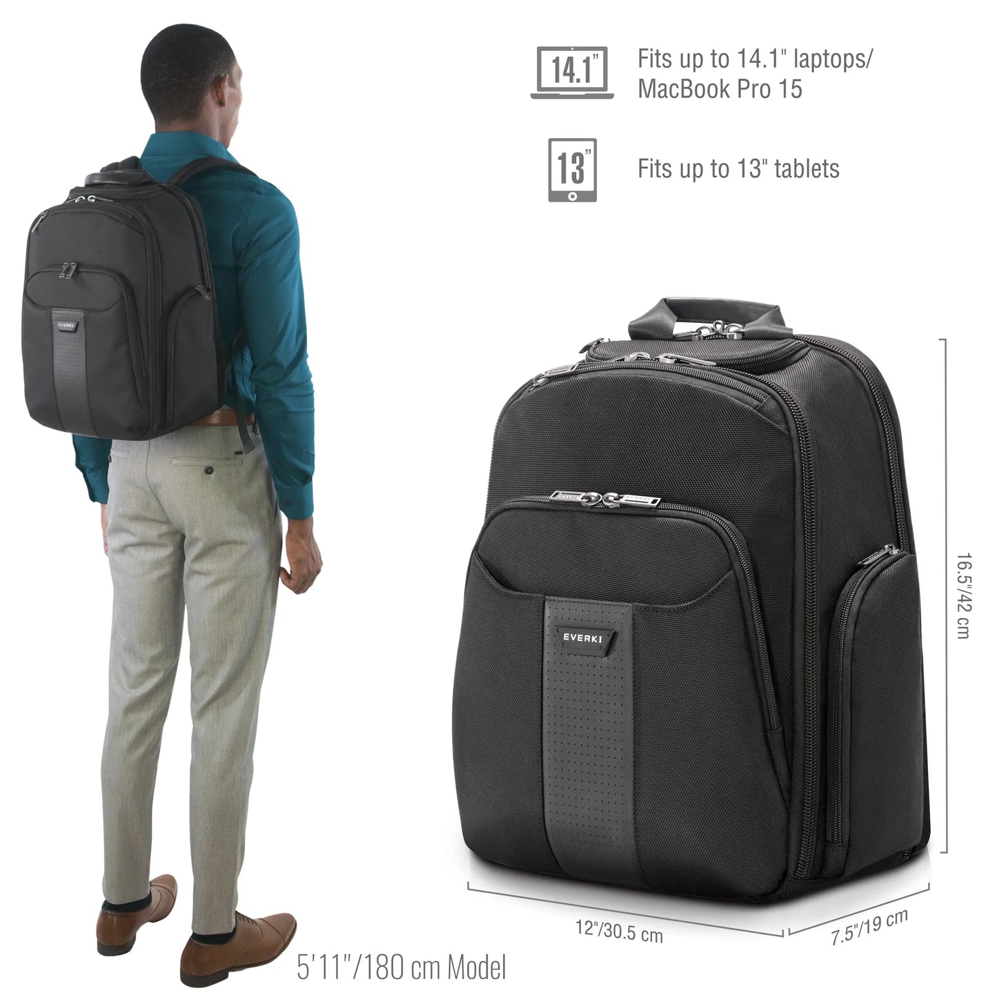 EVERKI EKP127B VERSA 2 15'' NOTEBOOK PACK