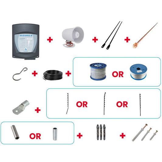 Electric Fence Inland 8 Line 40 Pole Installer Kit