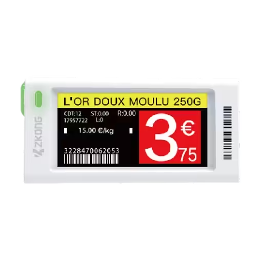 ZKong ZKC21V-NE4 2.13 inch electronic shelf label