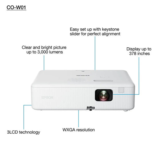 Epson - Eb-l210sf 4000 Lumen Full Hd Projector Projection System: 3lcd Technology, Rgb Liquid Crystal Shutter Interfaces: Usb 2.0, Usb 2.0 Type B (service Only), Rs-232c, Ethernet Interface (1000 Base-t/ 100-base Tx/ 10-base-t), Wireless Lan Ieee 802.1