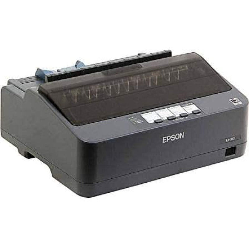 Epson - Lx-350 Impact Dot Matrix Printer 9 Pin, 80 Column Pins: 9 Needles Printing Speed: 10 Cpi: 347 Chars/s, 12 Cpi: 357 Chars/s, 15 Cpi: 390 Chars/s, Draft: 10 Cpi: 260 Chars/s, 12 Cpi: 312 Chars/s, Nlq: 10 Cpi: 65 Chars/s, 12 Cpi: 78 Chars/s Carbon