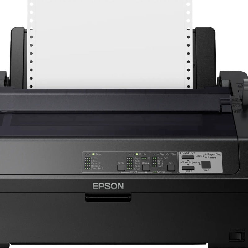 Epson Fx-890ii Impact Dot Matrix Printer 9 Pin, 80 Column Pins: 18 Needles (2 X 9) Printing Speed: 10 Cpi: 612 Chars/s, Draft: 10 Cpi: 463 Chars/s, Nlq: 10 Cpi: 115 Chars/s, Ultra Speed-draft: 12 Cpi: 73 Chars/s Carbon Copies: 6 + 1 Original Print Re