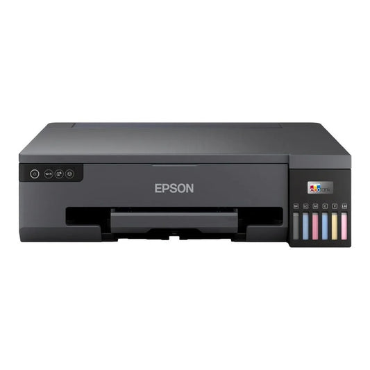 Epson - Ecotank L18050, A3 Colour Single Function,usb, Wifi, Wi-fi Direct Photo Printer Print Resolution: 5760 X 1440 Dpi Print Speed Iso: 8 Pages/min Mono, 8 Pages/min Colour Duplex: Manual Paper Tray Capacity: 100 Sheets Product Dimensions: 523 X 369