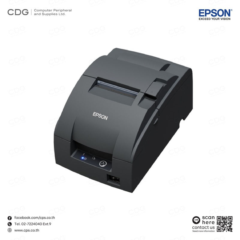 Epson - Tm-u220iib Impact Receipt Printer Interfaces: Drawer Kick-out, Usb 2.0-a, Ethernet Interface (100 Base-tx / 10 Base-t) Product Dimensions: 160 X 248 X 139 Mm, 2,5kg (width X Depth X Height X Weight)
