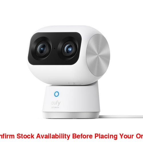 Eufy Indoor Cam S350 4K Dual Lens 360 Degree Surveillance Wired Indoor Camera - Guards On Duty Shop