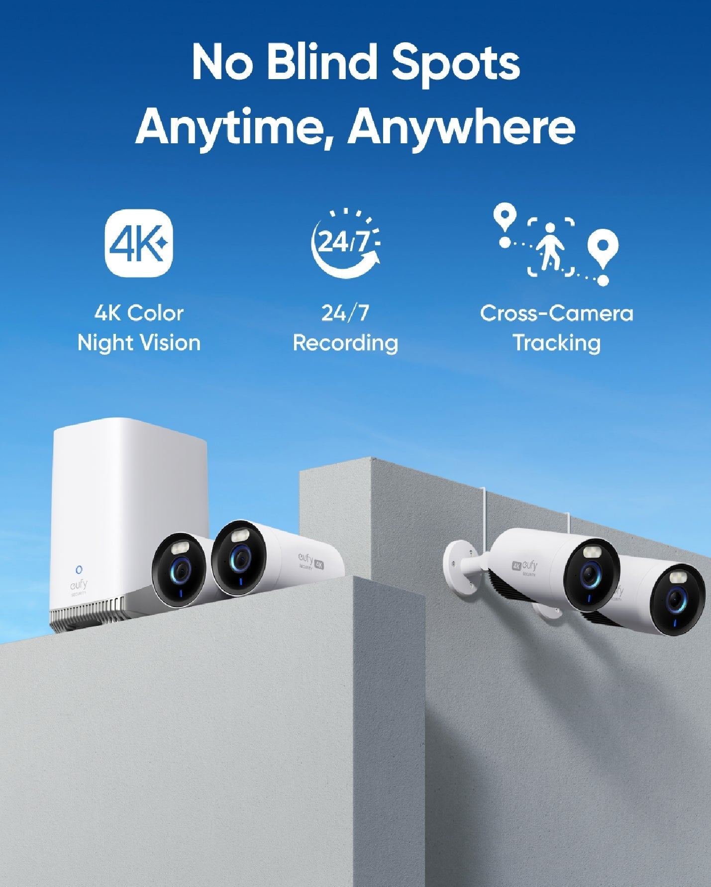 EufyCam E330 (Professional) 4-Cam Kit - Guards On Duty Shop