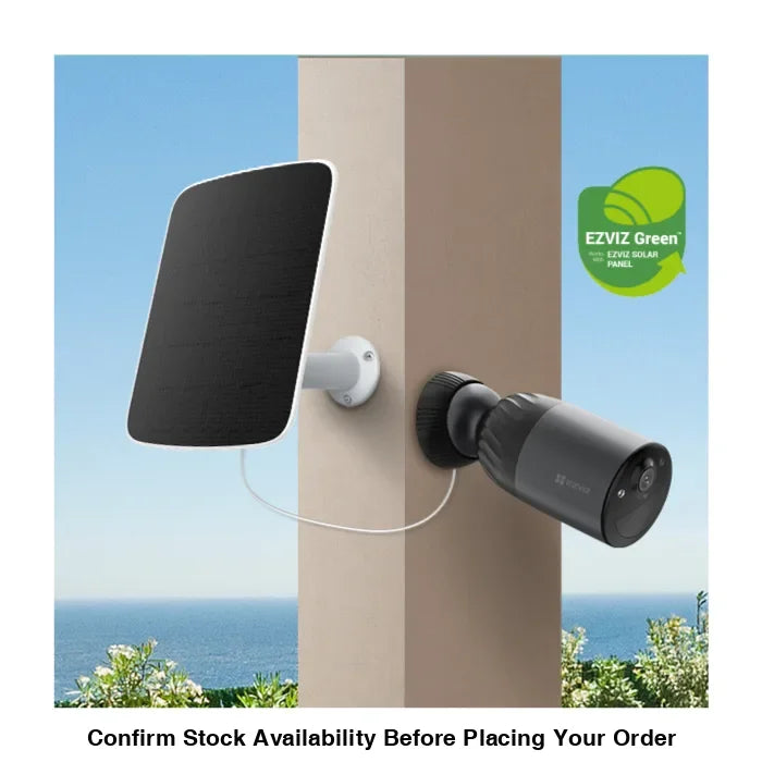 EZVIZ BC1C 4K WiFi Battery Camera (8MP) Solar Panel Kit