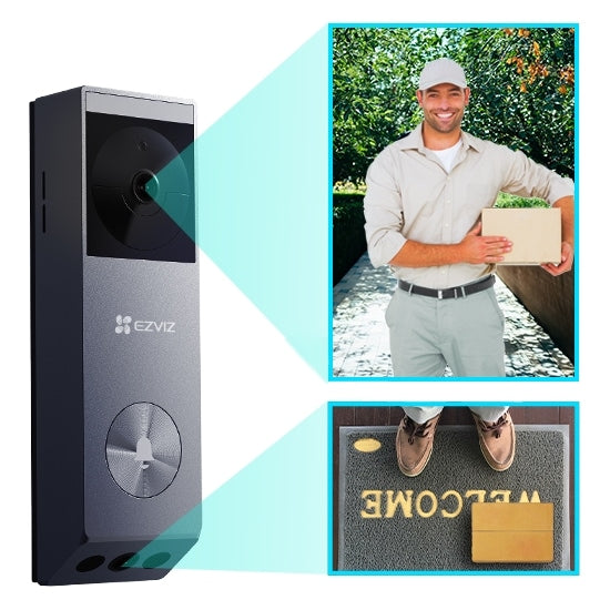 EZVIZ EP3x Pro Wi-Fi Solar Powered Doorbell 2K