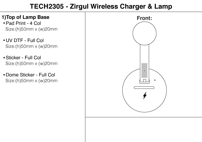 Zirgul Wireless Charger & Lamp
