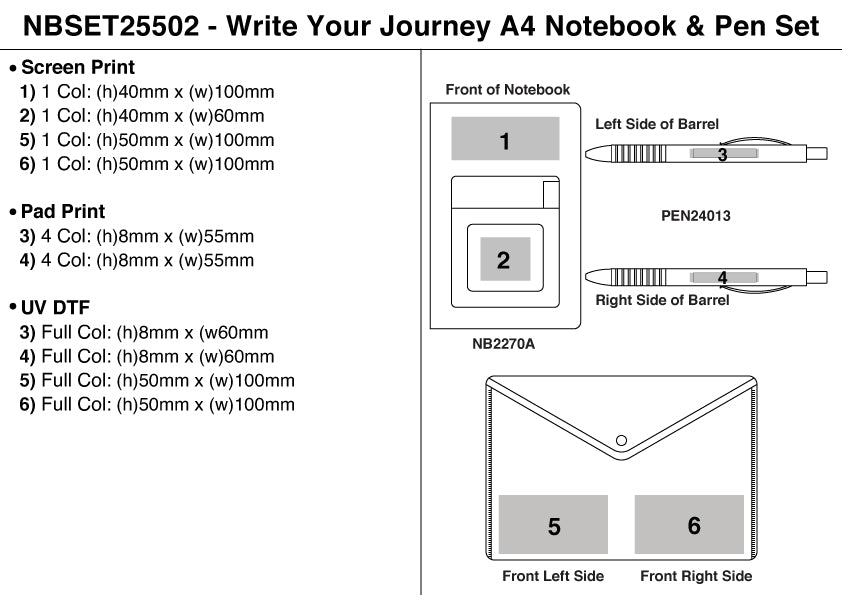 Lines & Legend Notebook & Pen Set