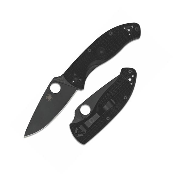 Spyderco Tenacious Lightweight Black Plain Black FRN (C122PBBK)