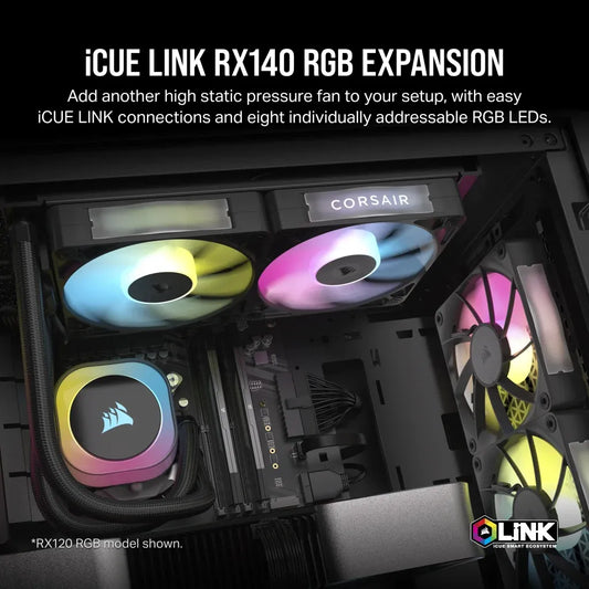 Corsair RX Series; iCUE LINK RX140; 140mm Fan; Single Pack.