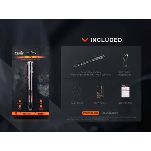 Fenix T6 Flashlight (Black)