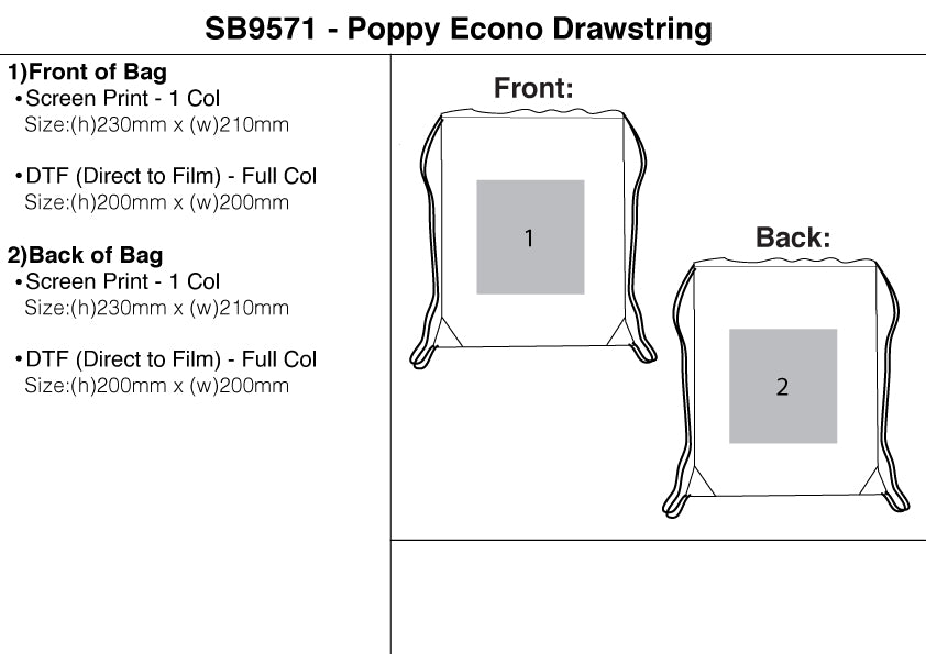 Poppy Econo Drawstring