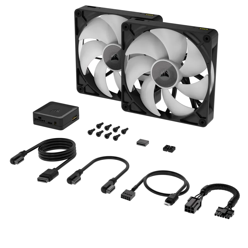Corsair RX Series; iCUE LINK RX140; 140mm Fan; Dual Pack.