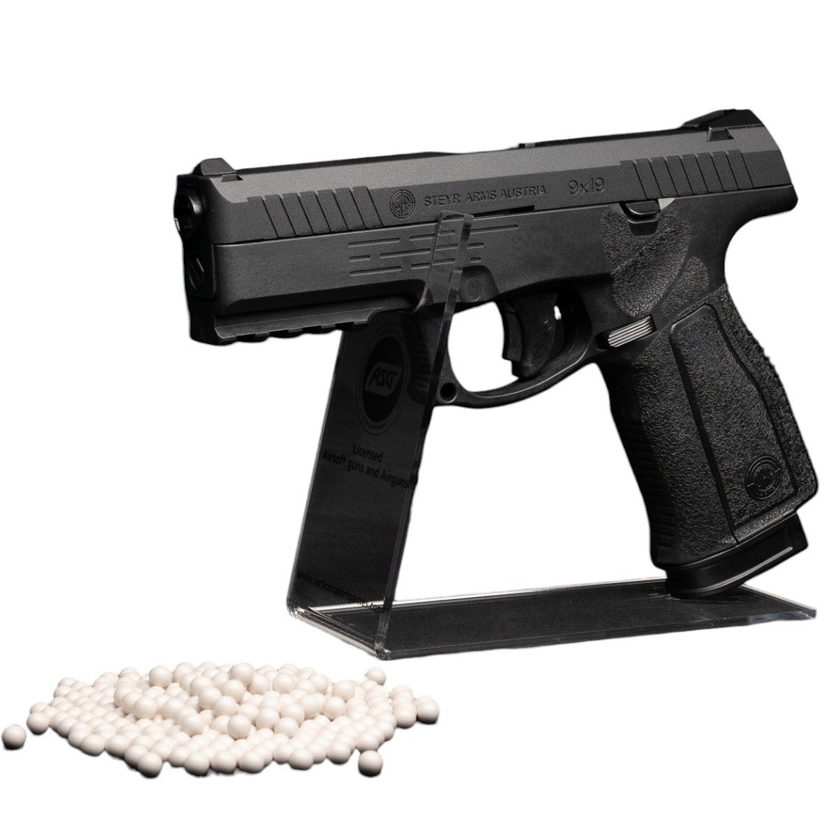 Asg airsoft pistol CBB PL MS Steryr L9-A2 black - 19814