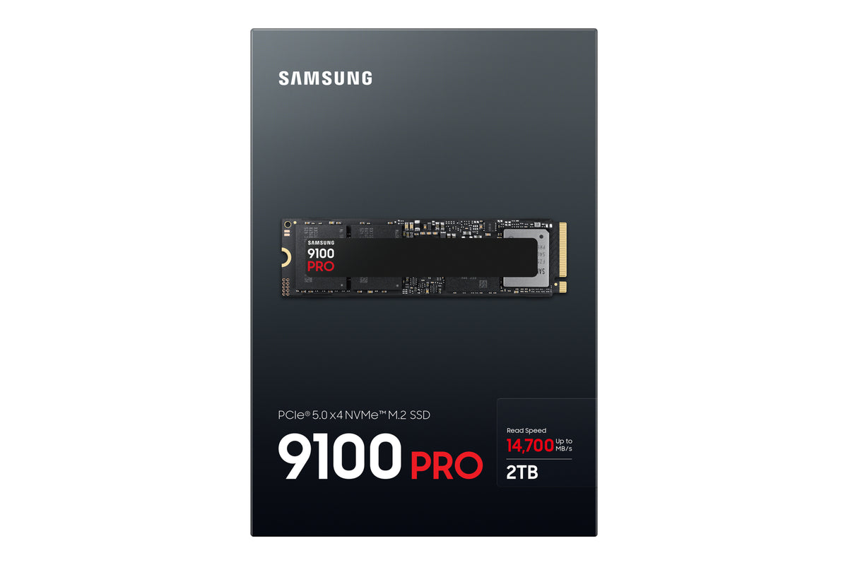 SAMSUNG MZ-VAP2T0BW 9100 PRO 2 TB NVMe SSD - Read Speed up to 14 700 MB/s; Write Speed to up 13 300 MB/s; Random Read up to 1 85