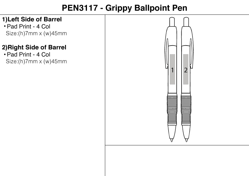 Grippy Ballpoint Pen
