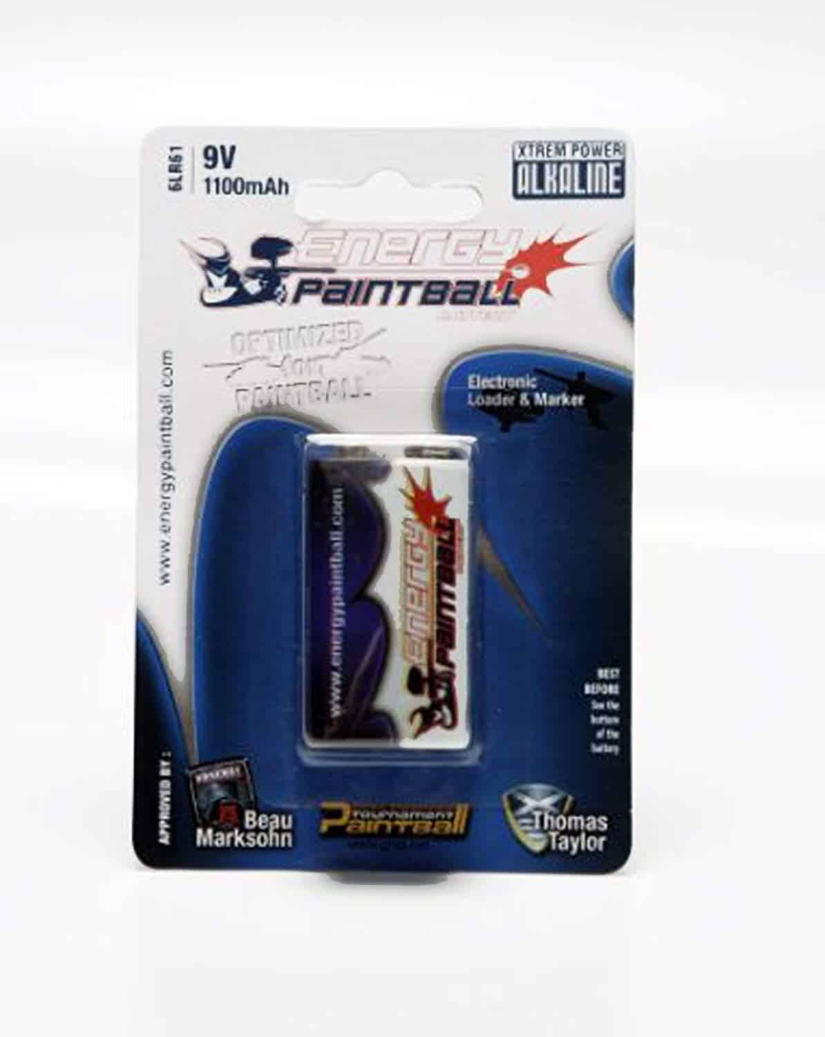 Energy Paintball 9V 1100mAh Alkaline Battery - 1 Pack