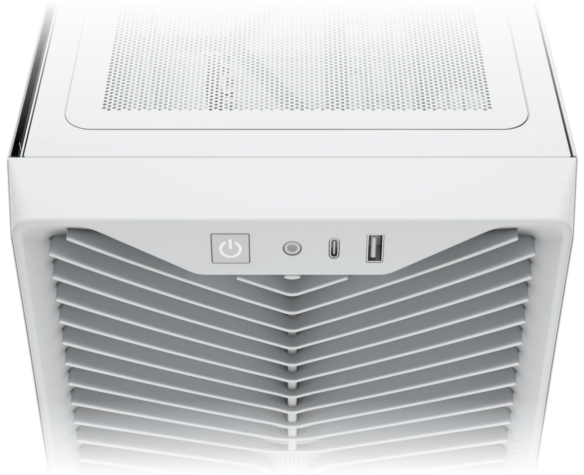 3200D RS Mid-Tower PC Case; 3x RS120 fans incl - White.