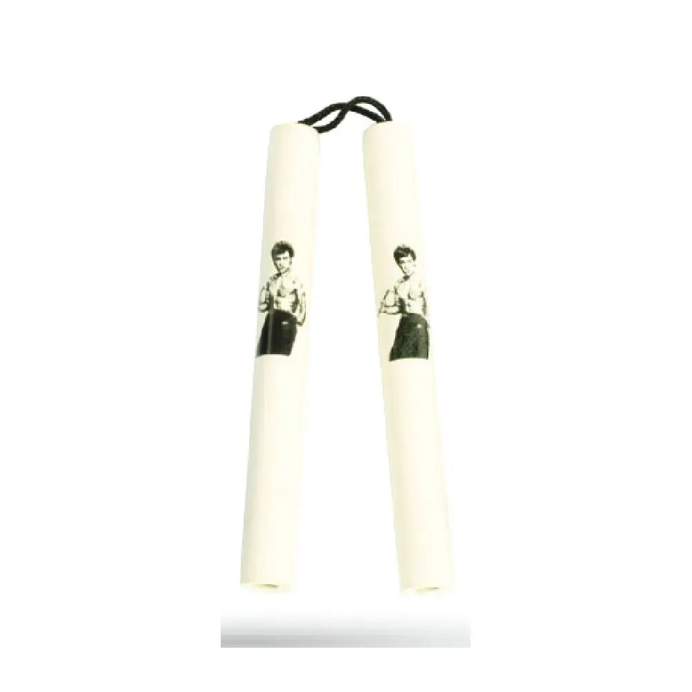 String Foam Chaku w/Bruce Lee White 12" - E121LW