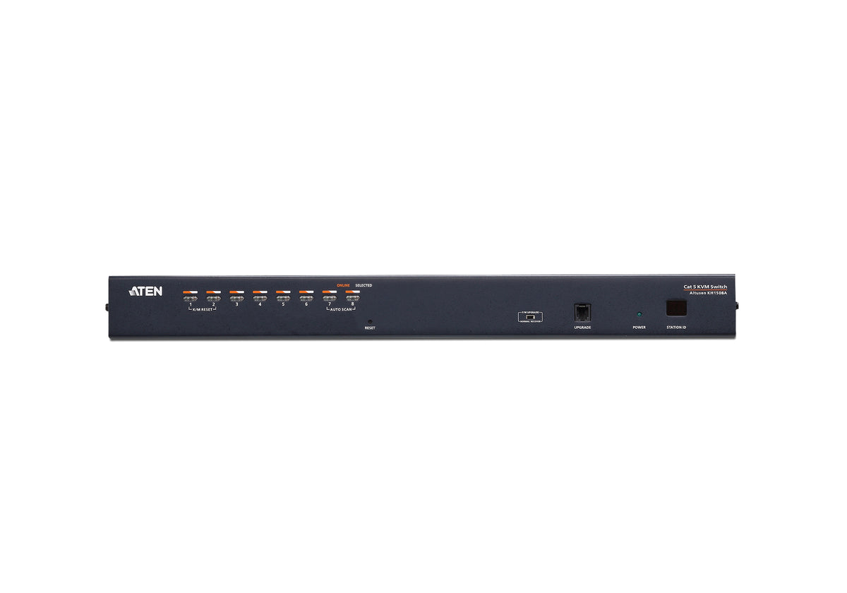 ATEN 8-Port Cat 5 KVM Switch W/Daisy-Chain/W/(US/EU/OUT) CORD ATEN ALTUSEN - 8-Port Multi-Interface (DisplayPort; HDMI; DVI; VGA