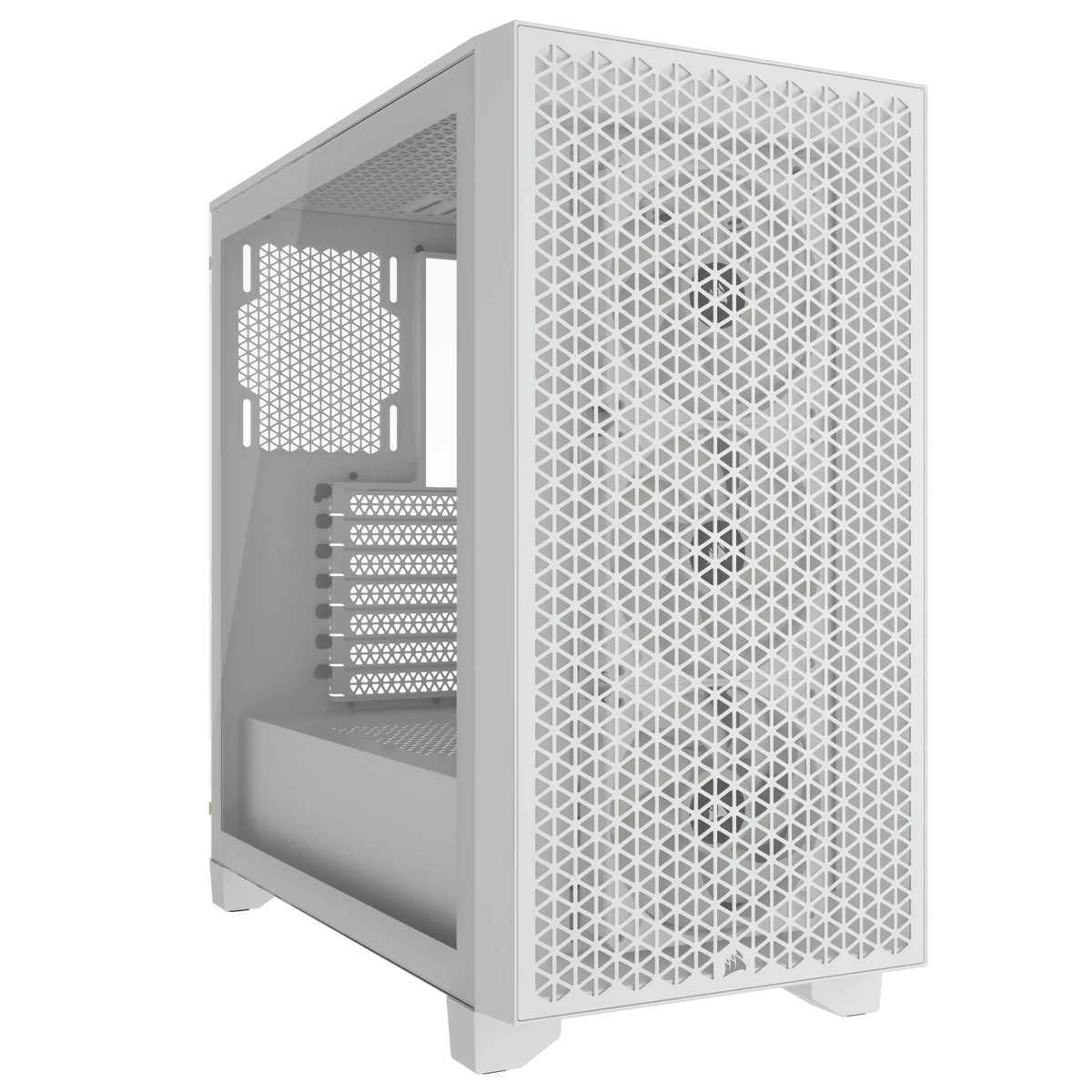 3000D RGB AIRFLOW White Mid-Tower PC Case; 2x 3.5'' | 2x 2.5'' Drive Bays; Up to 360mm Radiator compatible; 3x 120mm fan incl
