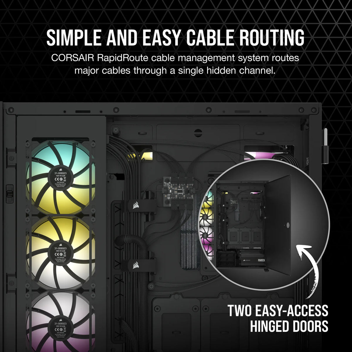 7000D Airflow Black Tempered Glass Full Tower; 6x 3.5'' | 4x 2.5'' Drive Bays ; 480mm Radiator Compatible; 3x140mm fan incl