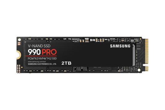 SAMSUNG MZ-V9P2T0BW 990 PRO 2 TB NVMe SSD - Read Speed up to 7450 MB/s; Write Speed to up 6900 MB/s; Random Read up to 1400000 I