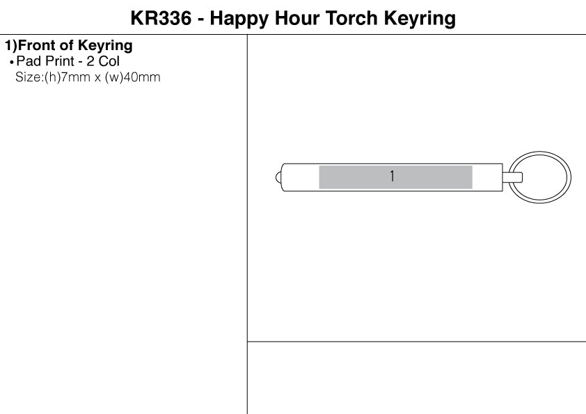 Happy Hour Torch Keyring
