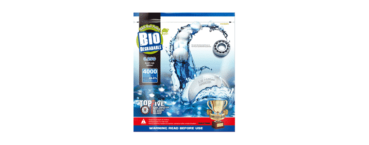 【G-07-126】4000 shots PACK 0.25G BIO-BB (white)