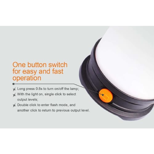 FENIX CL30R LED CAMPING LANTERN (BLACK) - Guards On Duty Shop