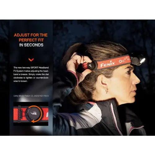 Fenix HM65R-T V2.0 LED Headlamp (Nebula Purple)