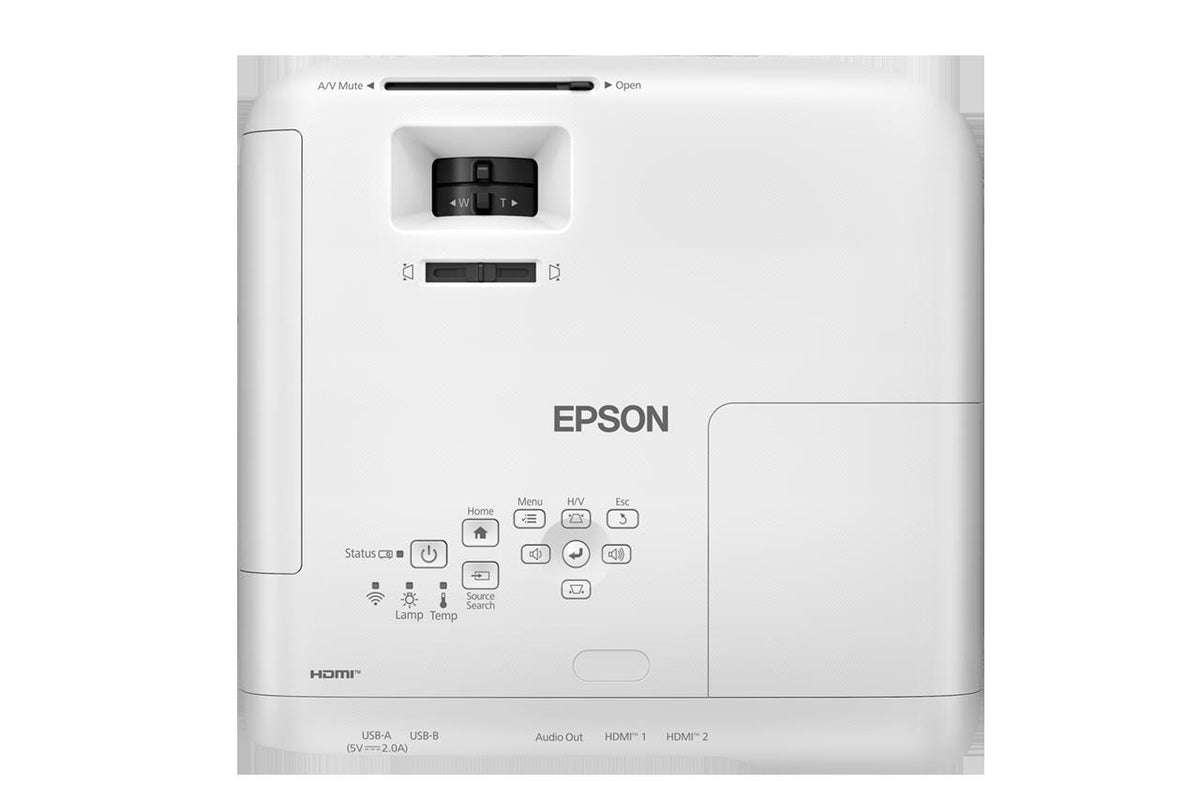 Epson EB-FH54-Full HD; 4100 Lumens; Conference Room; Portable; USB; Miracast; Wireless LAN; HDMI; Jack Plug; On-board WiFi