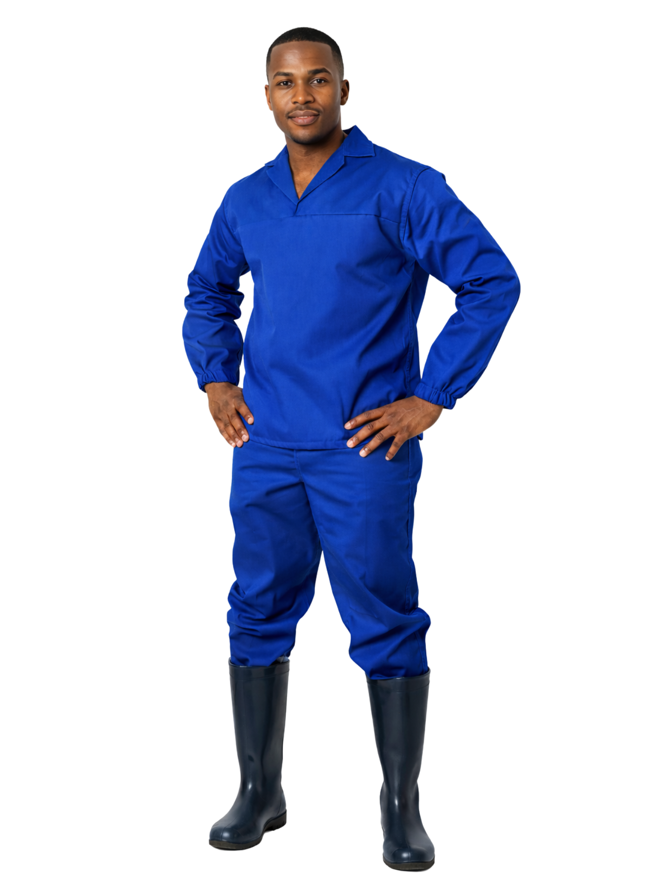 Pull over pyjama suit. No zip/buttons on jkt. Drawstring Trs - Long Sleeve