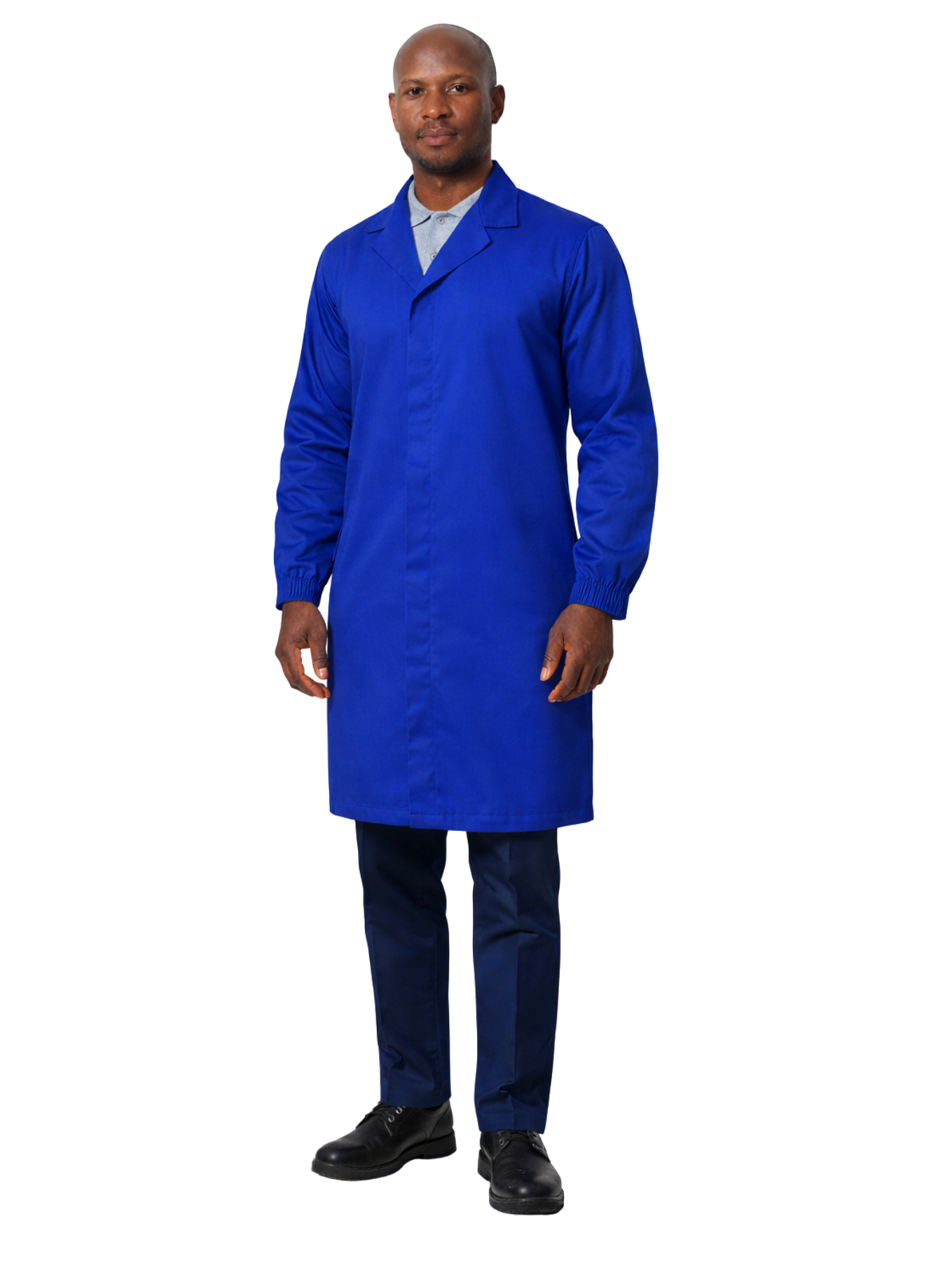 HACCP Dustcoat / Lab coat with concealed press studs closure - Long Sleeve