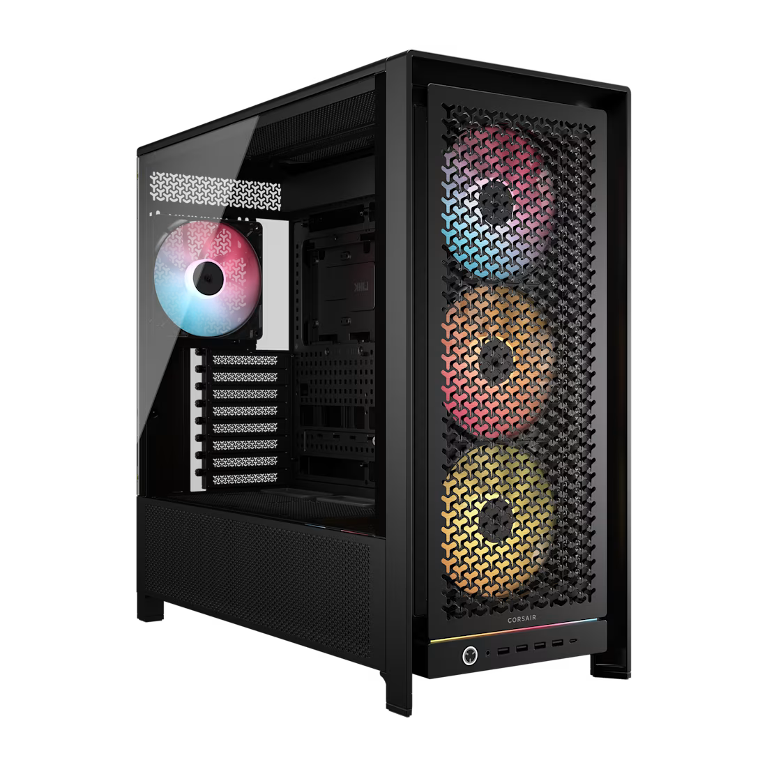 FRAME 5000D RS ARGB Mid-Tower PC Case; 4x RS140 ARGB Fans; 2x 2.5'' ; 1x 3.5'' ; Black.