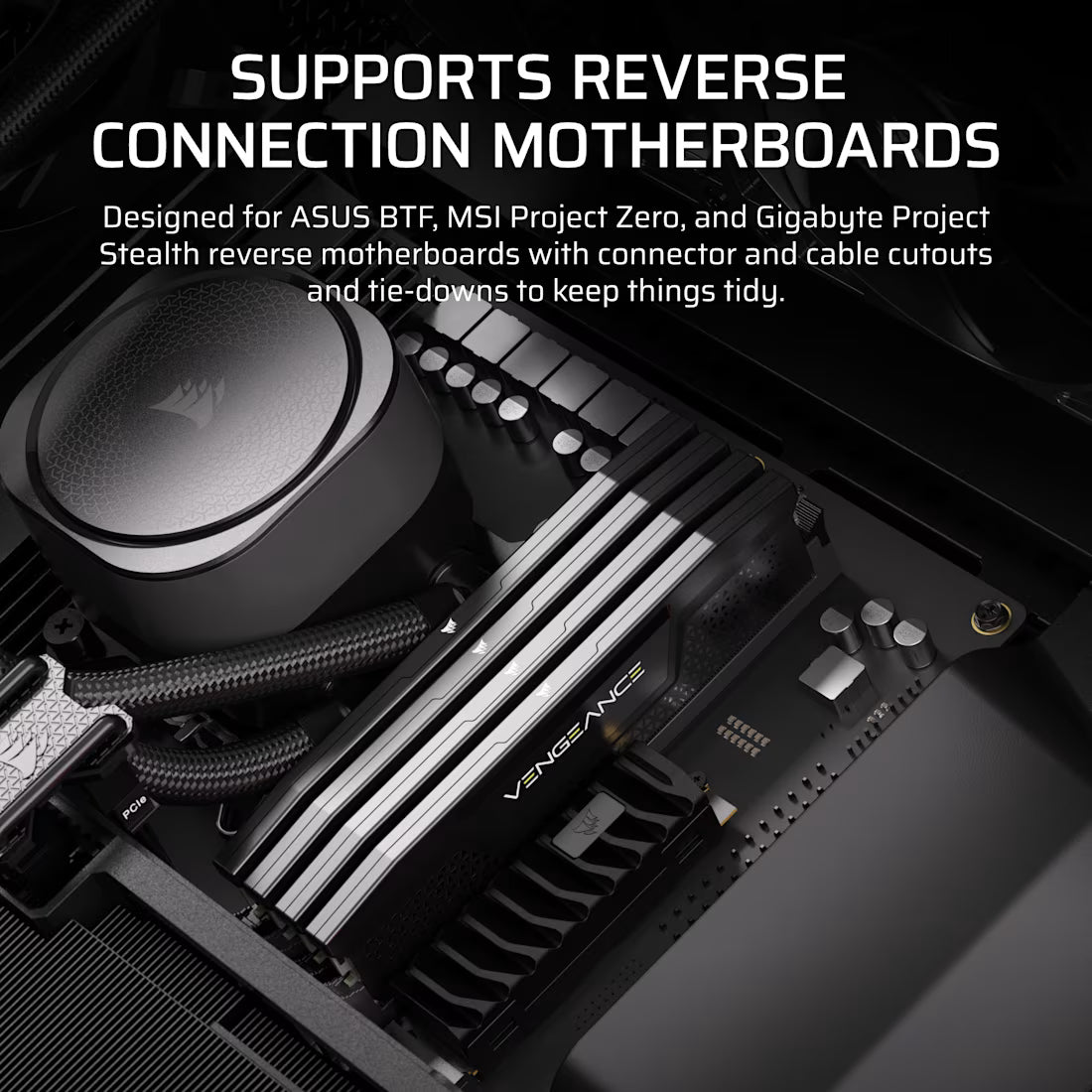 FRAME 5000D RS ARGB Mid-Tower PC Case; 4x RS140 ARGB Fans; 2x 2.5'' ; 1x 3.5'' ; Black.
