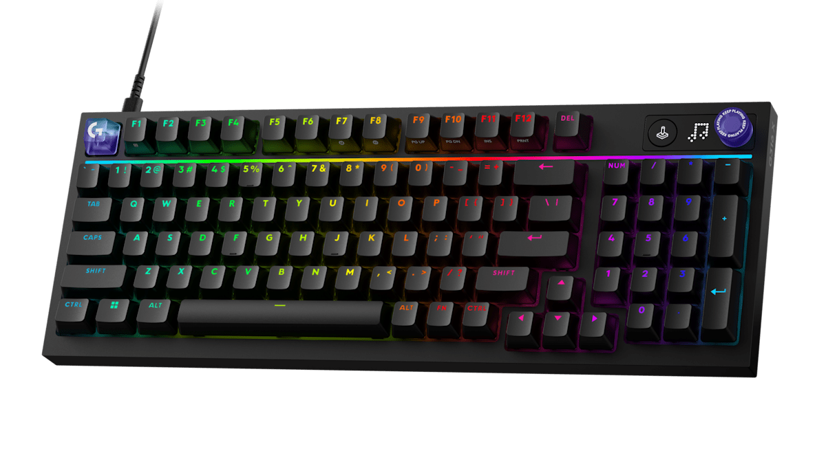 G316 X 98 Mechanical Wired Gaming Keyboard - BLACK - US INT'L